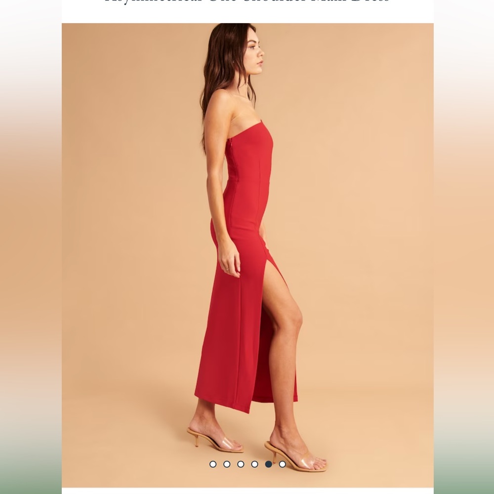 Asymmetrical one shoulder Abercrombie maxi dress - Picture 2 of 5